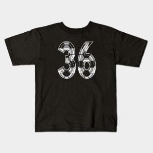 Soccer Number 36 Soccer Jersey #36 Soccer Mom Player Fan Kids T-Shirt